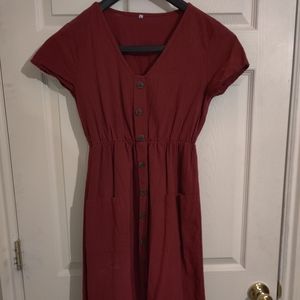 Maroon Dress